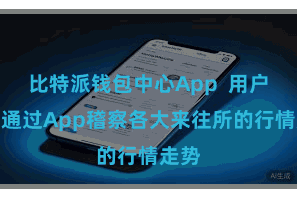 比特派钱包中心App  用户不错通过App稽察各大来往所的行情走势
